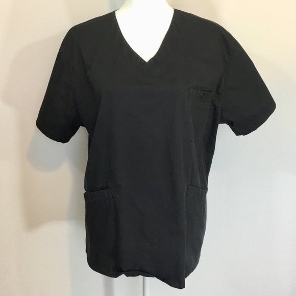 Unisex, Couture E-Z Flex Scrub Top, Med, Black, - Picture 8 of 8